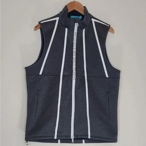 G/Fore Fleece Backed Vest Heathered Grey Size M Mens